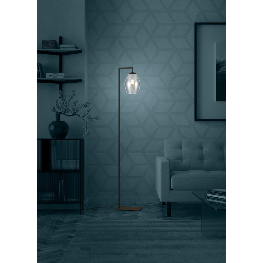 Eglo - Lampa podłogowa 1xE27/40W/230V dymny