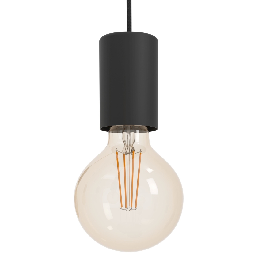 Eglo - Żyrandol na lince 6xE27/40W/230V czarny