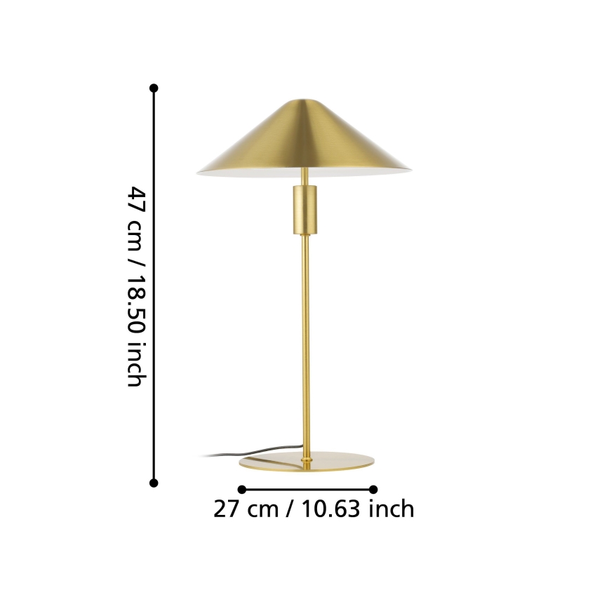 Eglo - LED Lampa stołowa ściemnialna LED/12W/230V 3000K złota