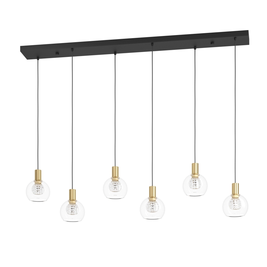 Eglo - LED Żyrandol ściemnialny na lince 6xLED/5,4W/230V 3000K złoty