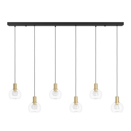 Eglo - LED Żyrandol ściemnialny na lince 6xLED/5,4W/230V 3000K złoty
