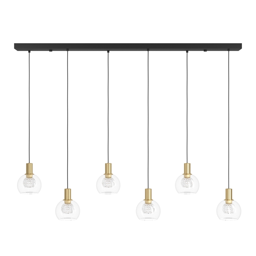 Eglo - LED Żyrandol ściemnialny na lince 6xLED/5,4W/230V 3000K złoty