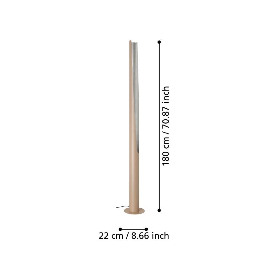 Eglo - LED Lampa podłogowa 1xGU10/5,7W/230V beżowy