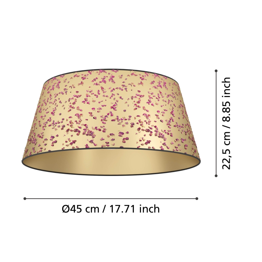 Eglo - Plafon 1xE27/25W/230V złoty/różowy