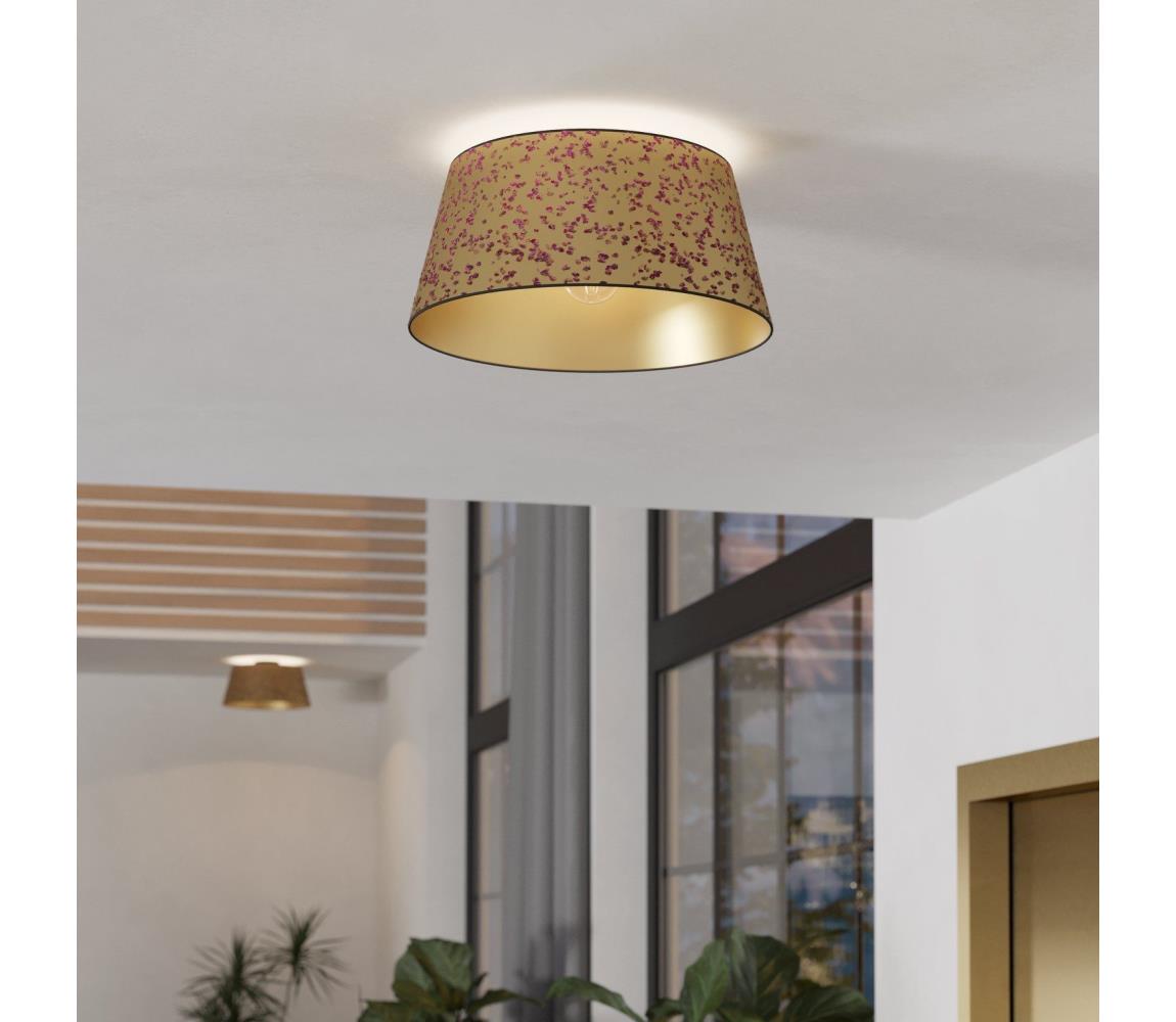 Eglo 390291 - Plafon CASTUERA 1xE27/25W/230V złoty/różowy
