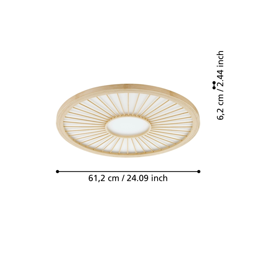 Eglo - LED Plafon ściemnialny LED/36W/230V 4000K beżowy
