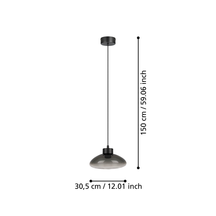 Eglo - LED Żyrandol ściemnialny na lince LED/5,4W/230V 2700K dymny