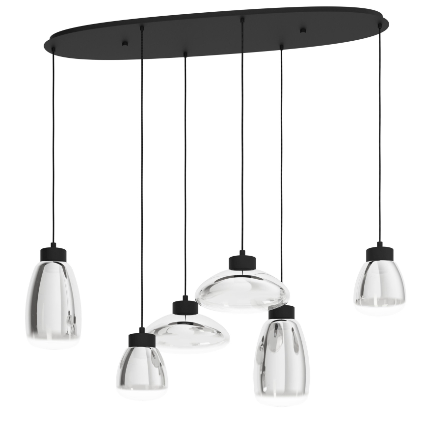 Eglo - LED Żyrandol ściemnialny na lince 6xLED/5,4W/230V 2700K dymny
