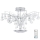 Eglo 39031 - LED Lampa sufitowa kryształowa MIRAMAS LED/16,8W+LED/6W