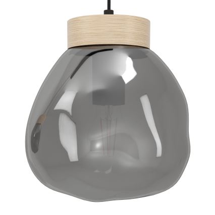 Eglo - Żyrandol na lince 3xE27/40W/230V dymny
