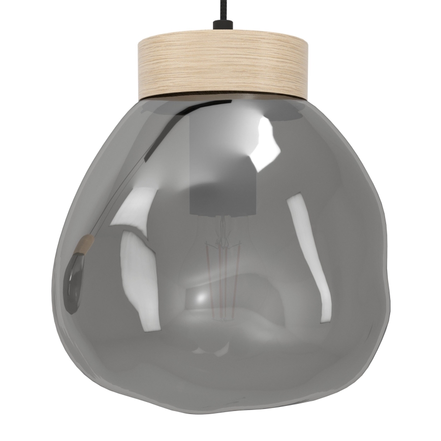 Eglo - Żyrandol na lince 3xE27/40W/230V dymny