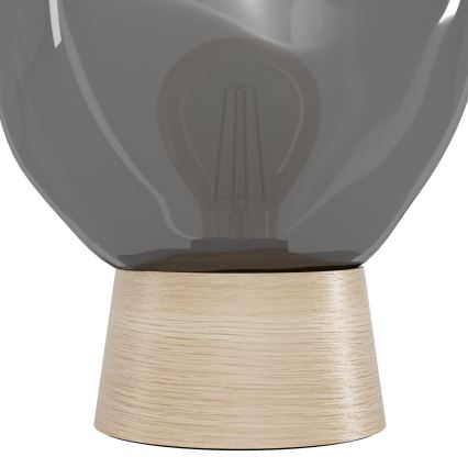 Eglo - Lampa stołowa 1xE27/40W/230V dymny