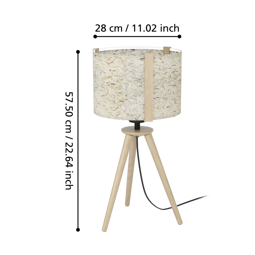 Eglo - Lampa stołowa 1xE27/25W/230V beżowy