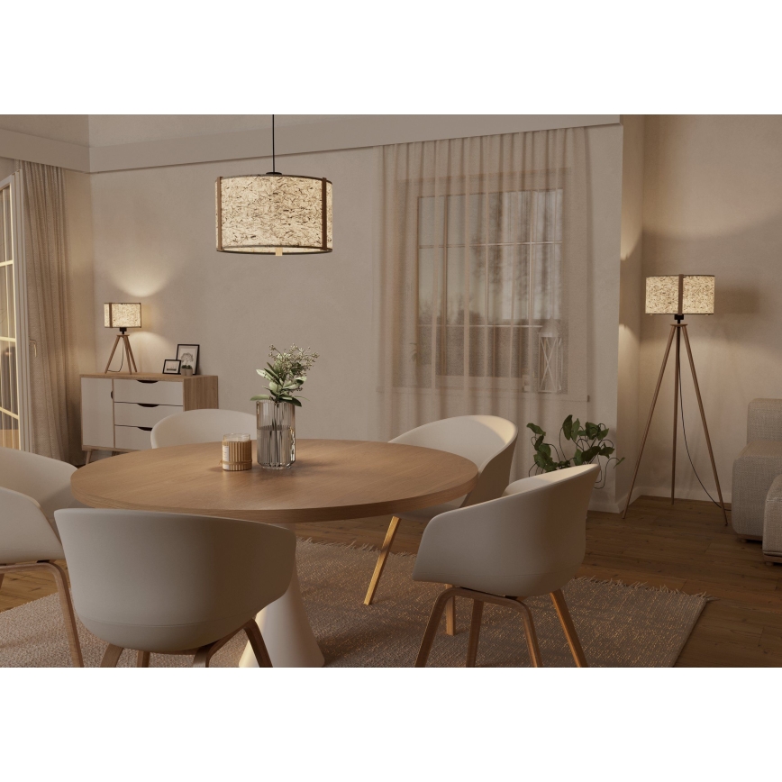 Eglo - Lampa podłogowa 1xE27/25W/230V beżowy