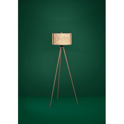 Eglo - Lampa podłogowa 1xE27/25W/230V beżowy
