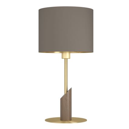 Eglo - Lampa stołowa 1xE27/40W/230V brązowa/złota