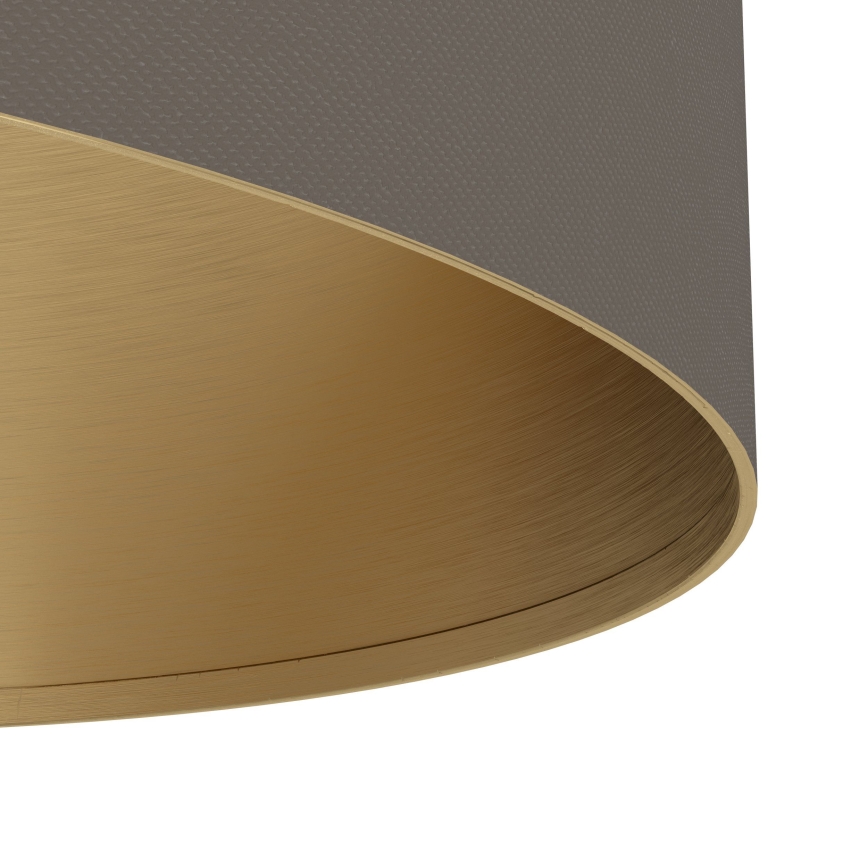 Eglo - Lampa podłogowa 1xE27/40W/230V brązowa/złota