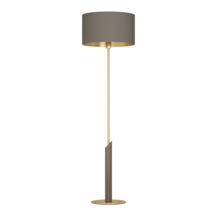 Eglo - Lampa podłogowa 1xE27/40W/230V brązowa/złota