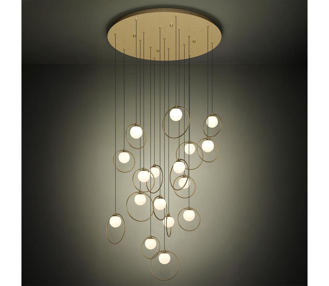 Eglo 390346 - LED Żyrandol ściemnialny na lince PORTOCOLOM 17xLED/3W/230V śr. 78 cm