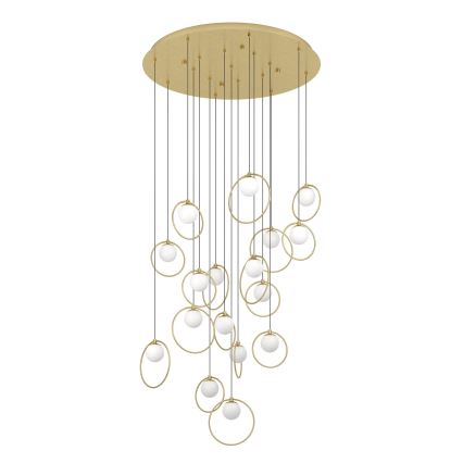 Eglo - LED Żyrandol ściemnialny na lince 17xLED/3W/230V 3000K śr. 78 cm złoty