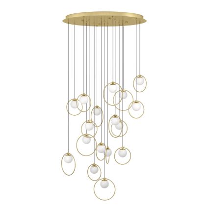 Eglo - LED Żyrandol ściemnialny na lince 17xLED/3W/230V 3000K śr. 78 cm złoty