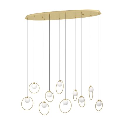 Eglo - LED Żyrandol ściemnialny na lince 10xLED/3W/230V 3000K złoty