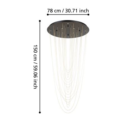 Eglo - LED Plafon ściemnialny 8xLED/4,2W/230V 3000K