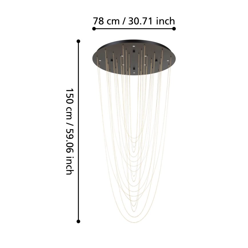 Eglo - LED Plafon ściemnialny 8xLED/4,2W/230V 3000K