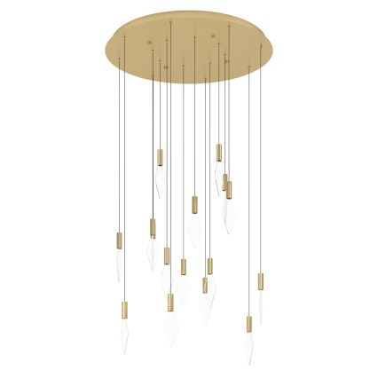 Eglo - LED Żyrandol ściemnialny na lince 16xLED/3,3W/230V 3000K śr. 78 cm złoty