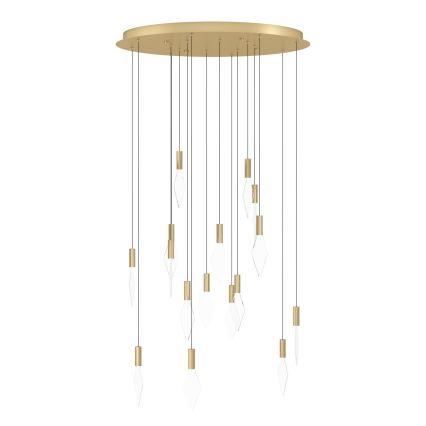 Eglo - LED Żyrandol ściemnialny na lince 16xLED/3,3W/230V 3000K śr. 78 cm złoty