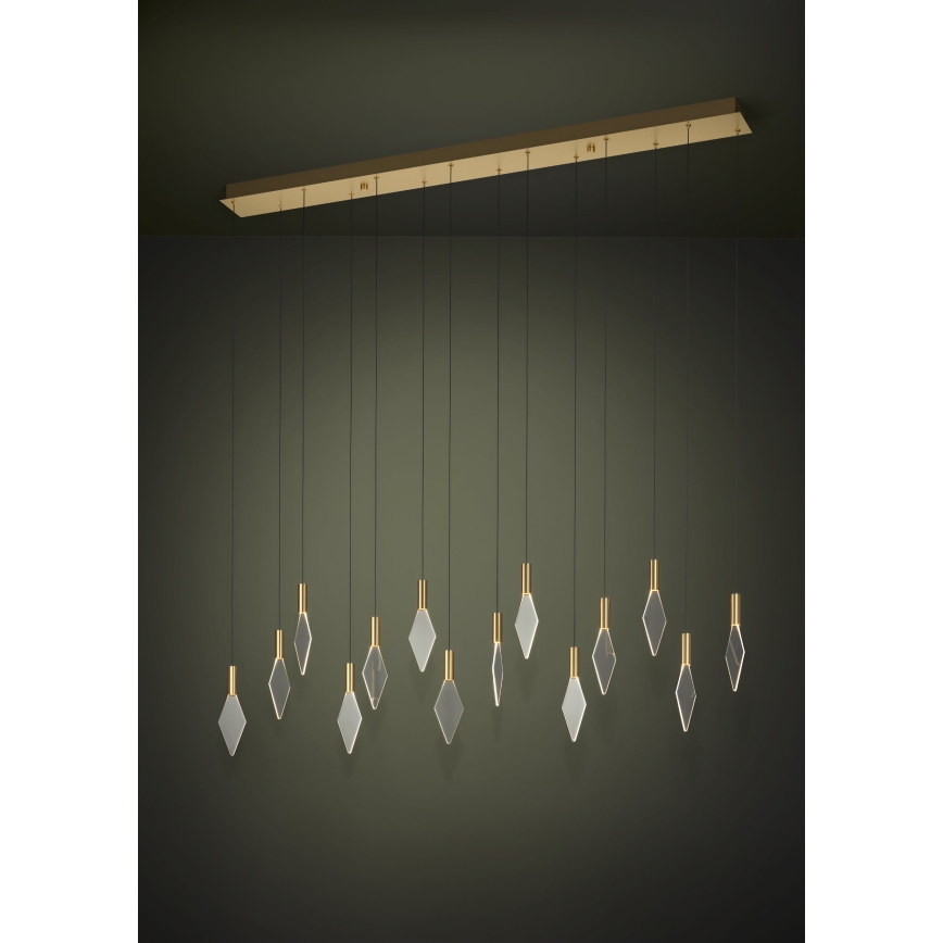 Eglo - LED Żyrandol ściemnialny na lince 14xLED/3,3W/230V 3000K złoty