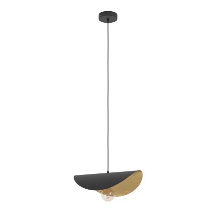 Eglo - Żyrandol na lince 1xE27/40W/230V 41 cm czarny/złoty