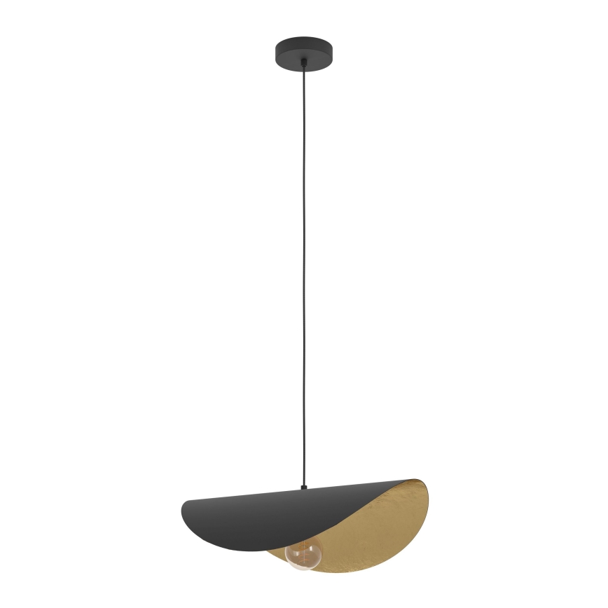 Eglo - Żyrandol na lince 1xE27/40W/230V 53 cm czarny/złoty