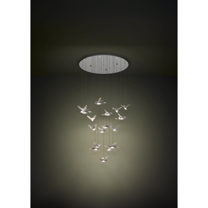 Eglo - LED Żyrandol ściemnialny na lince 17xLED/3W/230V 3000K chrom błyszczący