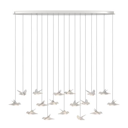 Eglo - LED Żyrandol ściemnialny na lince 17xLED/3W/230V 3000K chrom błyszczący