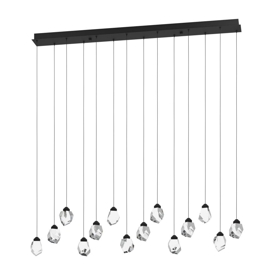 Eglo - LED Żyrandol ściemnialny na lince 14xLED/3W/230V 3000K czarny/przezroczysty