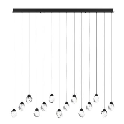 Eglo - LED Żyrandol ściemnialny na lince 14xLED/3W/230V 3000K czarny/przezroczysty