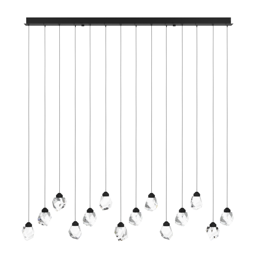 Eglo - LED Żyrandol ściemnialny na lince 14xLED/3W/230V 3000K czarny/przezroczysty