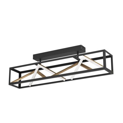 Eglo - LED Ściemnialny żyrandol natynkowy LED/45W/230V 2700-6500K czarny/złoty + zdalne sterowanie