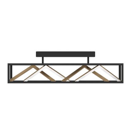 Eglo - LED Ściemnialny żyrandol natynkowy LED/45W/230V 2700-6500K czarny/złoty + zdalne sterowanie