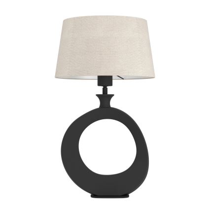 Eglo - Lampa stołowa 1xE27/60W/230V 52,5 cm czarna/kremowa