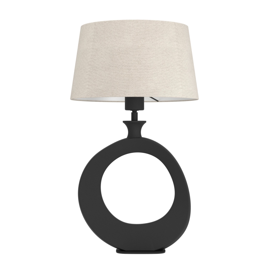 Eglo - Lampa stołowa 1xE27/60W/230V 52,5 cm czarna/kremowa