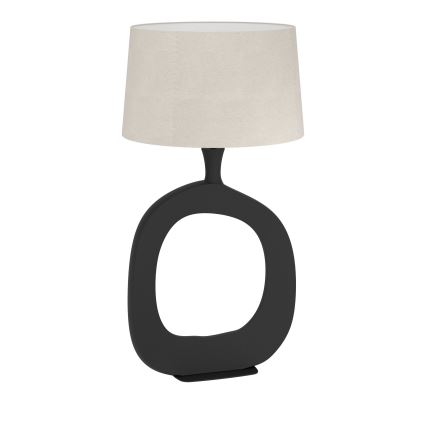 Eglo - Lampa stołowa 1xE27/60W/230V 88 cm czarna/kremowa
