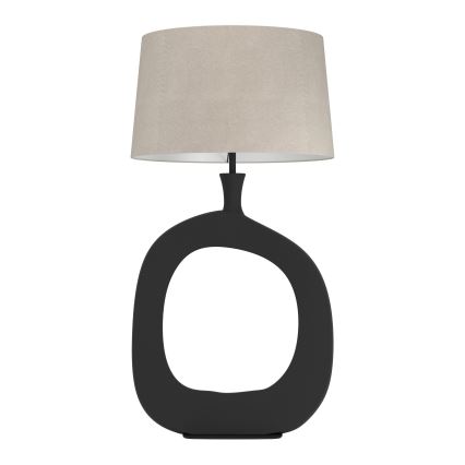 Eglo - Lampa stołowa 1xE27/60W/230V 88 cm czarna/kremowa