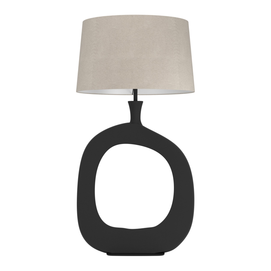 Eglo - Lampa stołowa 1xE27/60W/230V 88 cm czarna/kremowa