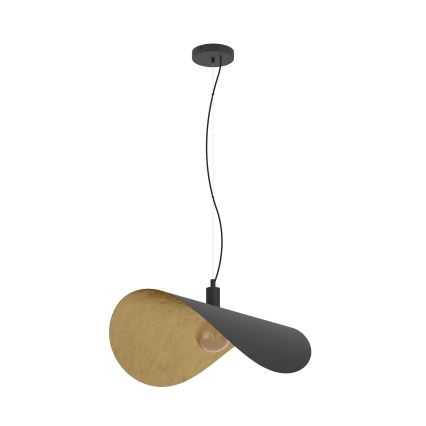 Eglo - Żyrandol na lince 1xE27/40W/230V 80 cm czarny/złoty