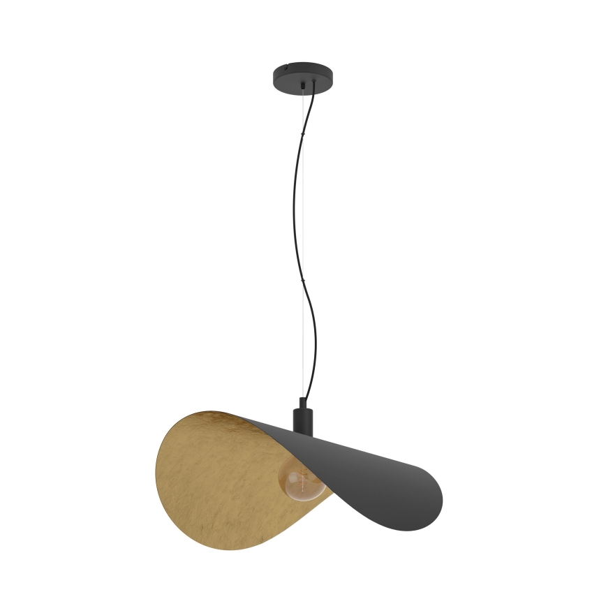 Eglo - Żyrandol na lince 1xE27/40W/230V 80 cm czarny/złoty