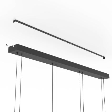 Eglo - ściemnialny żyrandol LED na linkach 4xLED/5,8W/230V czarny/dymiony