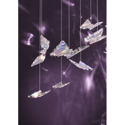 Eglo - ściemnialny żyrandol LED na lince 6xLED/4,2W/230V czarny/przezroczysty