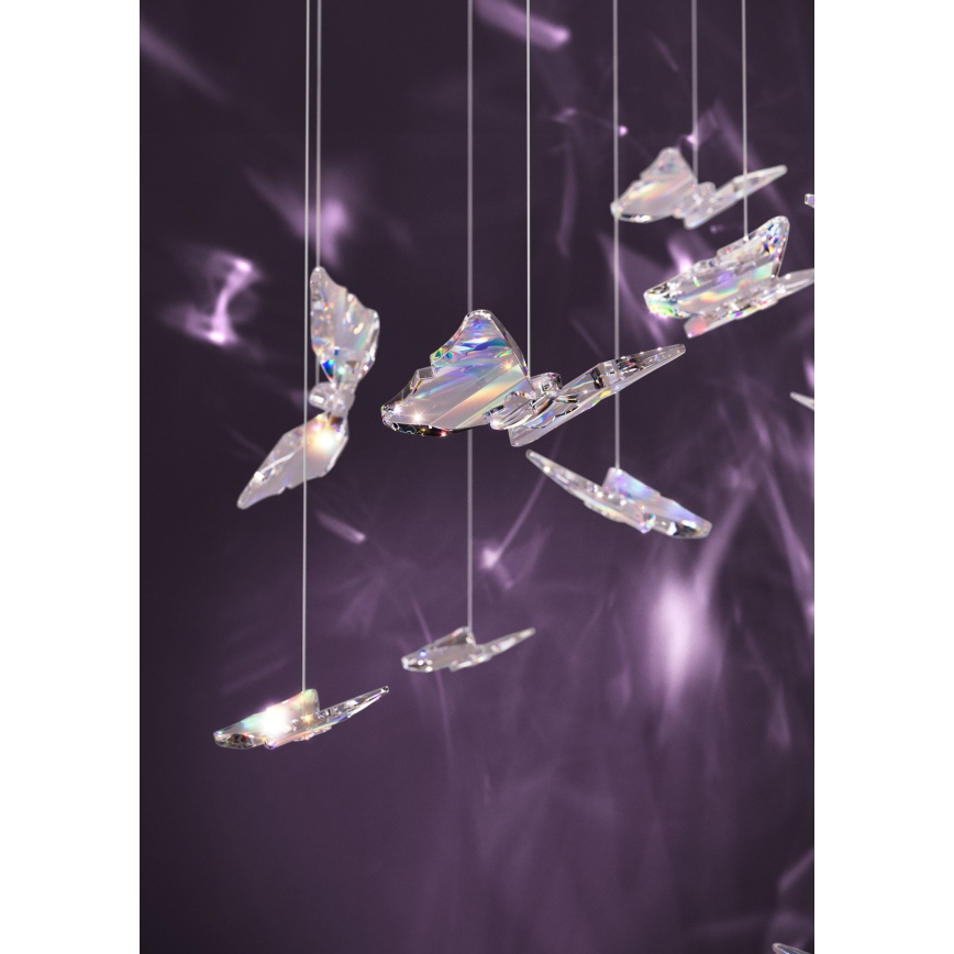 Eglo - ściemnialny żyrandol LED na lince 6xLED/4,2W/230V czarny/przezroczysty